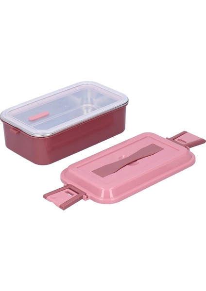 Paslanmaz Çelik Yalıtımlı Öğle Yemeği Kutusu Kare Taşınabilir Sızdırmaz Öğle Yemeği Kutusu Saplı Tek Katmanlı Kiraz Çiçeği Pembe (Yurt Dışından) fırsatları