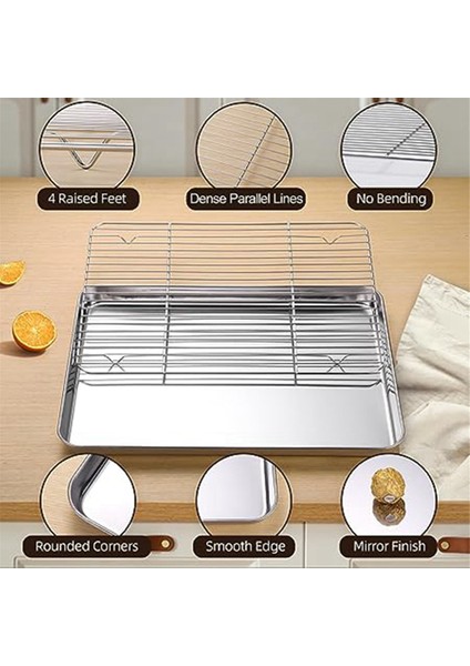 Düz Tabanlı Drenaj Tepsisi, Bekü Tepsisi, Izgara Rafı, Boşaltma ve Hazırlama Tepsisi, Soğutma Raf Setli Fırın Tepsisi (Yurt Dışından) modelleri