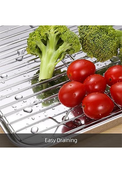 Düz Tabanlı Drenaj Tepsisi, Bekü Tepsisi, Izgara Rafı, Boşaltma ve Hazırlama Tepsisi, Soğutma Raf Setli Fırın Tepsisi (Yurt Dışından) fırsatları