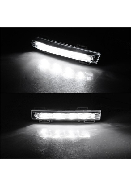 1 Çift Ön Drl Gündüz Farları Sis Farı Lambası Mercedes-Benz W204 W212 C250 C280 C350 E350 2007-2014 (Yurt Dışından)