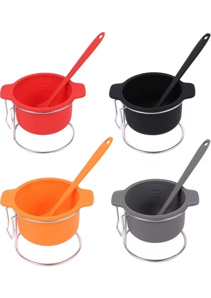 Pişirme Hazırlığı Için Sıkıştırma Kaseleri Silikon Hazırlık ve Fırça ve Raflı Kase Bekü Aksesuarları Yeniden Kullanılabilir Mutfak Sosu (Yurt Dışından)