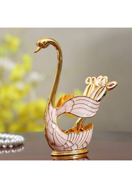 Kuğu Tutucu Çatal Bıçak Kaşık Seti, Çinko Alaşım Çatal Tutucu Seti Kahve Meyve Tatlı Sofra Takımı Seti Mutfak Alet Aksesuarları-Gümüş (Yurt Dışından) fiyatları