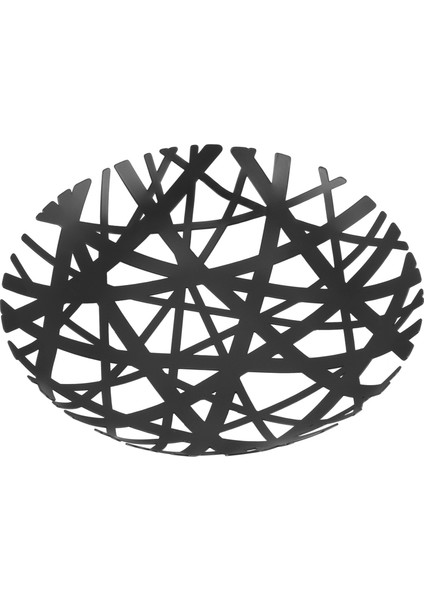 2498 Tower Meyvelik - Modern Mutfak Tezgah Sepeti Tutucu, Siyah (Yurt Dışından)