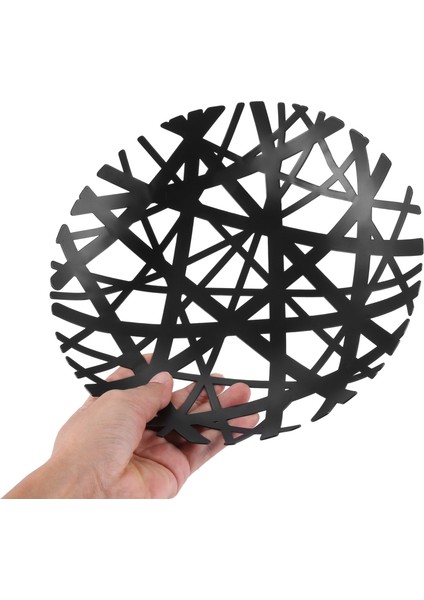 2498 Tower Meyvelik - Modern Mutfak Tezgah Sepeti Tutucu, Siyah (Yurt Dışından) fırsatları