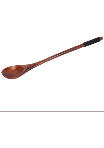 6 Adet Uzun Saplı Tahta Kaşık Ahşap Çay Kahve Kaşığı Japon Tarzı Tatlı Kaşık Seti Bal Karıştırma Kaşığı Ahşap Sofra (Yurt Dışından)