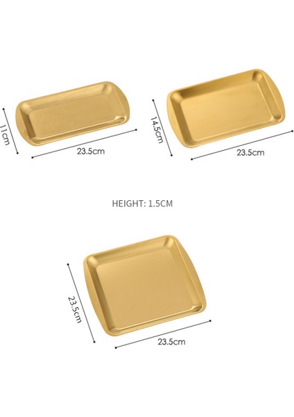 Yemek Tabağı 304 Paslanmaz Çelik Dikdörtgen Plaka Kore Bekü Tabağı, Suşi Tabağı, Tatlı Tepsisi Depolama Tepsisi, C (Yurt Dışından) fiyatları