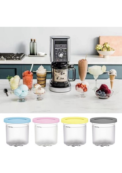 Ninja XSKPLID2CD Için 4 Paket, NC299AMZ ve NC300S Serisi Kremalı Dondurma Makineleri Için Uyumlu1 Pint (Yurt Dışından) modelleri