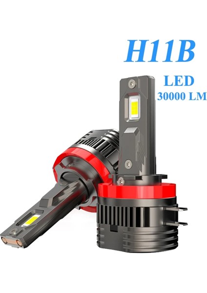 Adet H11B LED Far Ampulü Turbo 80W 30000LM Kısa Far Uzun Far 6000K Beyaz Ford Fiesta Kia Hyundai Tak ve Çalıştır (Yurt Dışından)