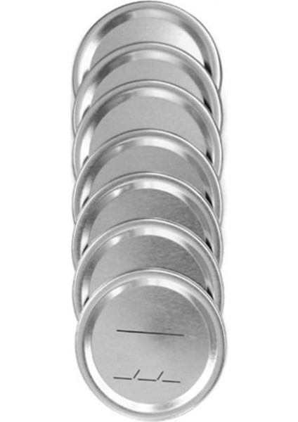 140 Adet Konserve Kapağı, Ball/kerr Kavanozları Için Normal Ağız, Silikon Contalı Bölmeli Tip Metal Kavanoz Kapakları, Gümüş (Yurt Dışından)