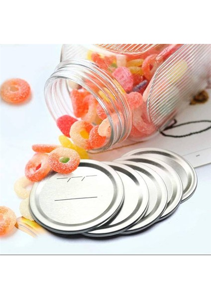 140 Adet Konserve Kapağı, Ball/kerr Kavanozları Için Normal Ağız, Silikon Contalı Bölmeli Tip Metal Kavanoz Kapakları, Gümüş (Yurt Dışından) fiyatları