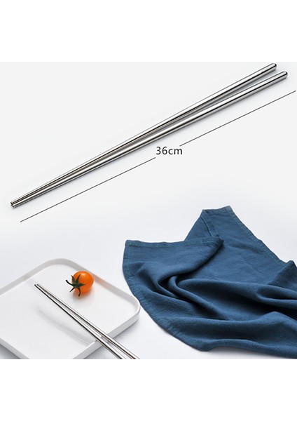 3 Çift Pişirme Çubukları Ekstra Uzun Paslanmaz Çelik Çubuklar Sıcak Tencere, Pişirme, Kızartma Için Kaymaz Dişli (Yurt Dışından) fiyatları