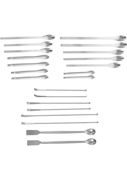 22 Adet Laboratuvar Spatulası Örnekleme Kepçesi Deneyi Kullanışlı Kaşık (Yurt Dışından) modelleri