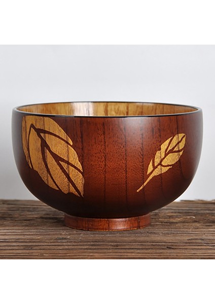 Salata, Erişte, Meyve ve Tahıl Için Ahşap Salata Kasesi Ahşap Kase Sofra Takımı, Yaprak Desenli (Yurt Dışından) indirimleri