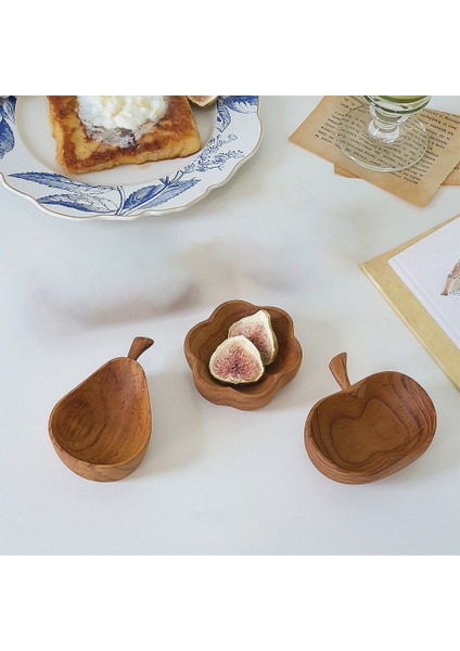 Japon Tik Lezzet Katı Ahşap Yaratıcı Armut Şeklinde Çanak Daldırma Tabağı Restoran Baharat Ahşap Çanak (Armut) (Yurt Dışından) fiyatları