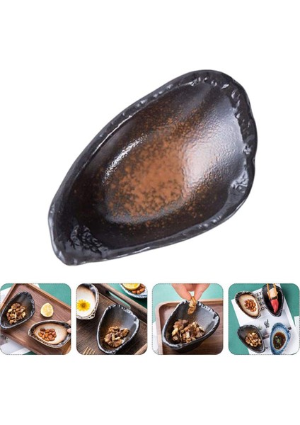 Ev Seramik Baharat Tabağı, Japon Soya Sosu Tabağı Sirke Tabağı Daldırma Tabağı, Yaratıcı Garnitür Seramik Tabak-Kahverengi (Yurt Dışından) fiyatları