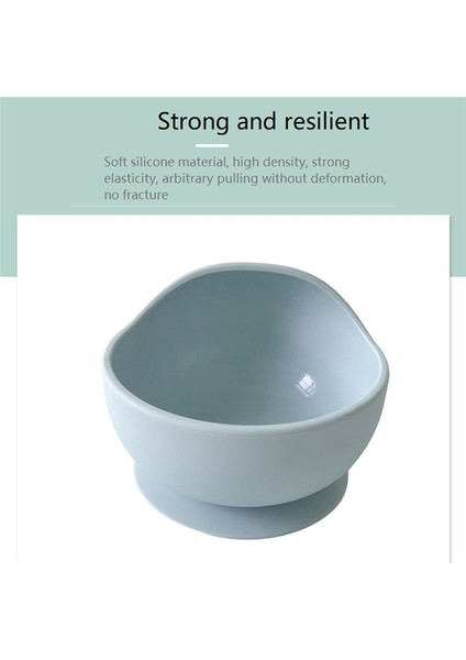 Silikon Bebek Mama Kabı Su Geçirmez Bebek Öğrenme Vakumlu Kabı Ek Gıda Kabı Yeşil (Yurt Dışından) fiyatları