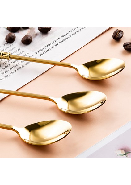 Paslanmaz Çelik Çatal Bıçak Takımı Yaratıcı Mermer Sofra Kahve Kaşığı Yeşim Meyve Çatalı Yeşil + Altın (Yurt Dışından) indirimleri