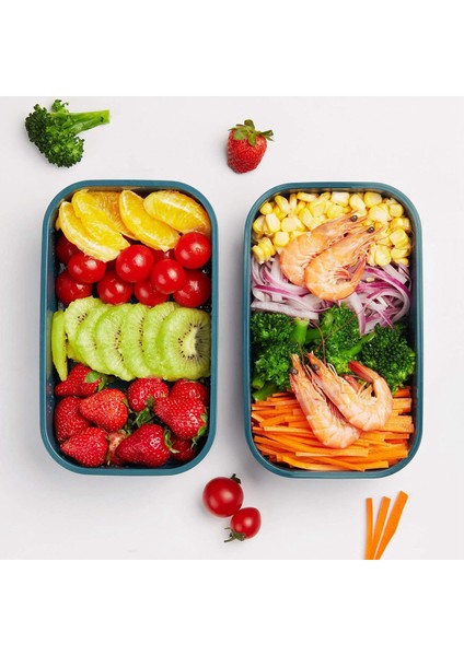 Yetişkinler ve Çocuklar Için Bento Kutusu - 1.6l Öğle Yemeği Kabı, Iş Veya Okul Aperatif Paketleme Için Sızdırmaz Öğle Yemeği Kutuları (Yeşil) (Yurt Dışından) indirimleri