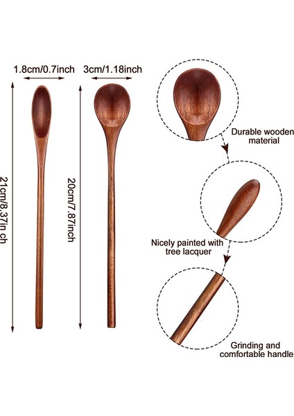 16 Adet Ahşap Kahve Kaşığı Uzun Saplı Karıştırma Kaşığı Uzun Saplı Ahşap Çay Kaşığı Mutfak Karıştırma Için Manuel Karıştırma Kaşığı (Yurt Dışından) fiyatları