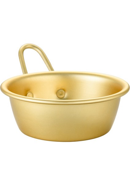 4 Adet Altın Renkli Kore Alüminyum Yuvarlak Pirinç Kase Şarap Dağı Makgeolli Kore Şarap Dağı Için Saplı (Yurt Dışından)