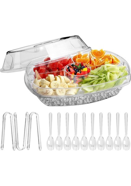 Kapaklı Partiler Için Buz Servis Tepsileri, Parti Yemeği Için Altında Buz Bulunan Servis Tepsisi, Aile Toplantısı (Yurt Dışından) fiyatları