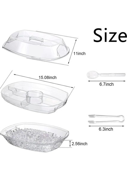 Kapaklı Partiler Için Buz Servis Tepsileri, Parti Yemeği Için Altında Buz Bulunan Servis Tepsisi, Aile Toplantısı (Yurt Dışından) indirimleri