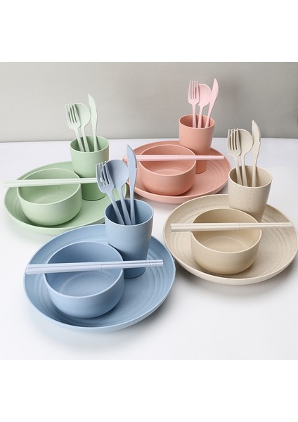 28 Parça Yemek Takımı, Hafif ve Kırılmaz Kamp Tabakları ve Çatal Bıçak Takımı, Büyük Yemek Tabakları, Daklar, Kaseler, Çatal Bıçak Takımı-D (Yurt Dışından) modelleri