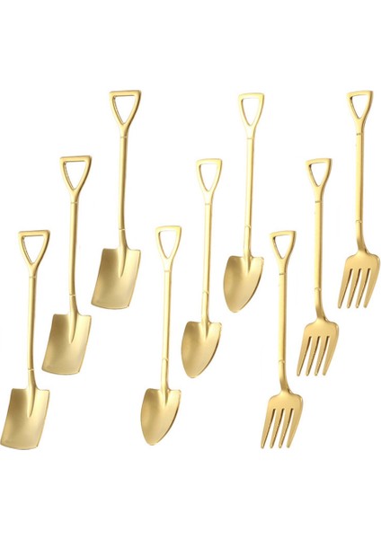 21 Adet Kürek Kaşık Paslanmaz Çelik Çay Kaşığı Kahve Kaşığı Dondurma Tatlı Kaşığı Sofra Bıçak Çatal Kaşık, A (Yurt Dışından) modelleri