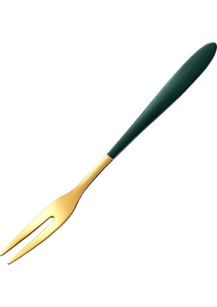 5 Parça 5 Inç Paslanmaz Çelik Lüks Zarif Meyve Çatal Tatlı Çatal Iki Diş Çatal Koyu Yeşil (Yurt Dışından) indirimleri