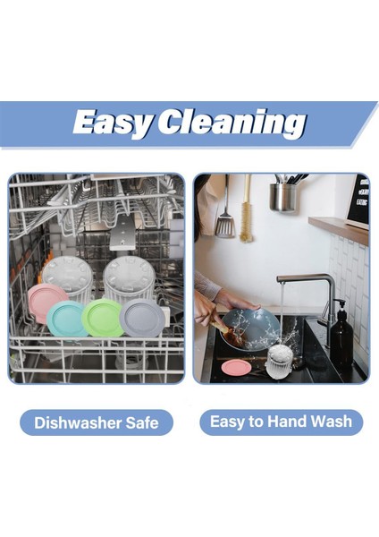 Ninja Creami Breeze NC100/NC200 Serisi Dondurma Makineleri Için Uyumlu Pint Kapları ve Kapak Yedekleri, 16OZ 4'lü Paket (Yurt Dışından) fırsatları