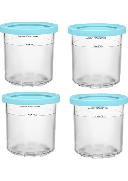 Dondurma Kupası, Ninja Creami Pints Için Kapaklı Dondurma Kapları NC301 NC300 NC299AMZ Serisi Dondurma Makinesi (Yurt Dışından)