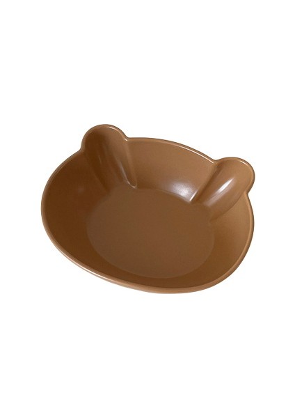 Kawaii Ayı Kase Kore Tarzı Sevimli Seramik Kase ve Tabak Çocuk ve Kız Tatlı Kase Kahvaltı Tabağı Kahverengi (Yurt Dışından)
