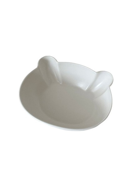 Kawaii Ayı Kase Kore Tarzı Sevimli Seramik Kase ve Tabak Çocuk ve Kız Tatlı Kase Kahvaltı Tabağı Beyaz (Yurt Dışından)