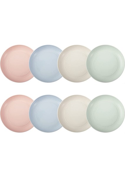 Plastik Tabaklar Yeniden Kullanılabilir Çevre Dostu Hafif Buğday Samanı Tabakları, Salata Tabakları, Kamp Tabakları, Yemek Tabakları 8'li Paket (Yurt Dışından)