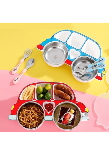 Çocuk Beslenme Çantası, Çocuk Tabağı, Paslanmaz Çelik Öğle Yemeği Kutusu, Çatal Bıçak Takımı Kırmızı (Yurt Dışından) modelleri