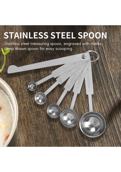 10 Adet Ölçme Dak Premium Istiflenebilir Yemek Kaşığı Ölçme Kaşık Seti Paslanmaz Çelik Ölçme Dak ve Kaşık Seti (Yurt Dışından) fiyatları