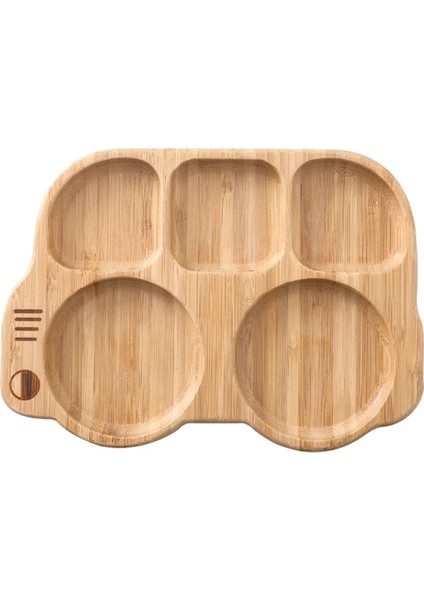 Araba Şekli Bebek Beslenme Seti Yemek Takımı Tabak Yenidoğan Bambu Yemek Takımları Eşyalar Sofra Takımı Eşyalar Aksesuar Çocuklar Için Yiyecek Saklama (Yurt Dışından)