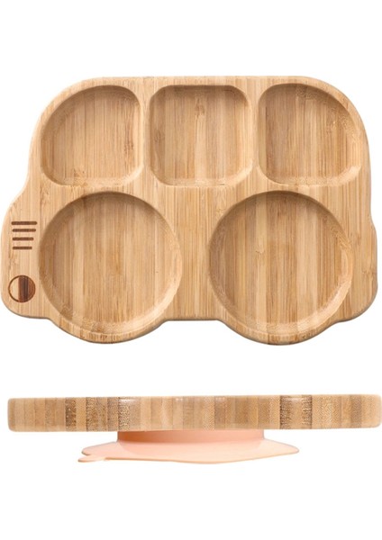 Araba Şekli Bebek Beslenme Seti Yemek Takımı Tabak Yenidoğan Bambu Yemek Takımları Eşyalar Sofra Takımı Eşyalar Aksesuar Çocuklar Için Yiyecek Saklama (Yurt Dışından) modelleri