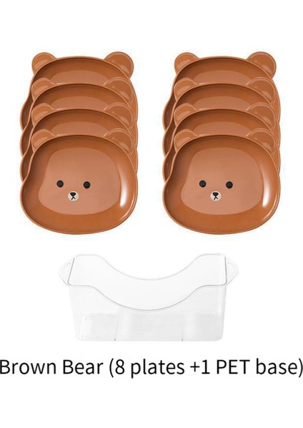 Kahverengi Sevimli Karikatür Şekil Ayı Tükürük Kemik Kabı Masaüstü Çöp Kutusu Atıştırmalık Yiyecek Artıkları Meyve Tabağı Mutfak Sofra Takımı (Yurt Dışından) indirimleri