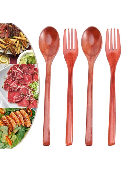 16 Adet Tahta Kaşık Çatal Seti Tahta Kaşıklar ve Tahta Çatallar Dahil Japon Ahşap Gereçler Seti Yeniden Kullanılabilir El Yapımı (Yurt Dışından) indirimleri