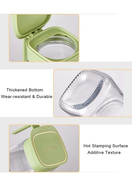 Baharat Kavanozu Baharat Kabı+Kapaklar ve Kaşıklar,şeffaf Cam Baharat Kutuları Tencereler Baharat Kutusu Tuz Kabı Beyaz (Yurt Dışından) modelleri