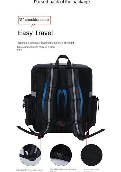 Gıda Teslimat Sırt Çantası Pizza Teslimat Çantası Bisiklet Teslimatı Için Yalıtımlı Teslimat Çantası Taşıma Için Sıcak/soğuk Gıda Dağıtım Çantası (Yurt Dışından) indirimleri