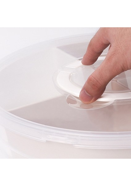 4 Bölmeli Sebze Tepsisi Kapaklı Snack Saklama Kabı Kapaklı Meyve Kasesi (Yurt Dışından) fiyatları