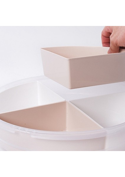 4 Bölmeli Sebze Tepsisi Kapaklı Snack Saklama Kabı Kapaklı Meyve Kasesi (Yurt Dışından) modelleri