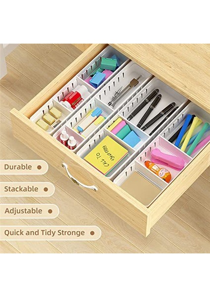 4 Paket Masa Çekmecesi Düzenleyici Tepsi, Plastik Ofis Çekmecesi Düzenleyici Seti Makyaj Düzenleyici Depolama Bölücüler (Yurt Dışından) indirimleri