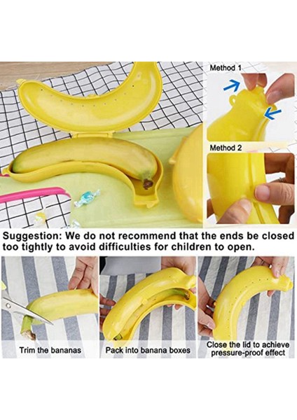 Muz Kutusu, Sevimli Muz Koruyucu Saklama Kutusu, Öğle Yemeği Kutuları Için Taşınabilir Muz Tutucu, Bpa Içermeyen Meyve Kabı (Yurt Dışından) fiyatları