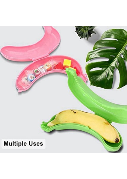 Muz Kutusu, Sevimli Muz Koruyucu Saklama Kutusu, Öğle Yemeği Kutuları Için Taşınabilir Muz Tutucu, Bpa Içermeyen Meyve Kabı (Yurt Dışından) fırsatları