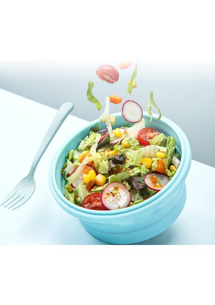 4 Adet Yuvarlak Silikon Katlanabilir Öğle Yemeği Kutusu Gıda Saklama Kabı Mikrodalgada Taşınabilir Fırın Kase Piknik Kamp Kutusu (Yurt Dışından) fiyatları