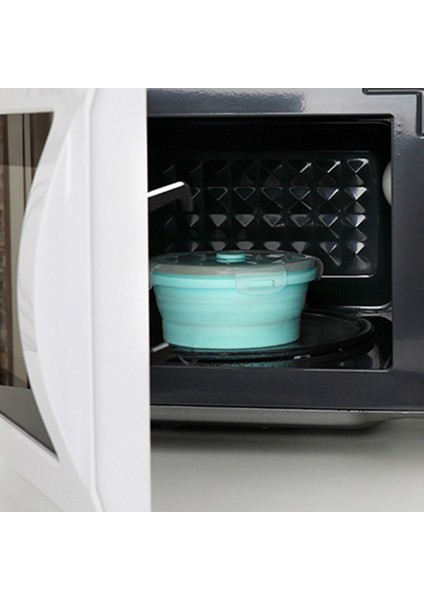 4 Adet Yuvarlak Silikon Katlanabilir Öğle Yemeği Kutusu Gıda Saklama Kabı Mikrodalgada Taşınabilir Fırın Kase Piknik Kamp Kutusu (Yurt Dışından) fırsatları