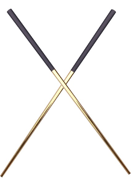 Çift Çubuklarını Paslanmaz Çelik Çin Altın Seti Siyah Metal Çubuklarını Suşi Yemek Takımı Için Kullanılan Set (Yurt Dışından) fırsatları